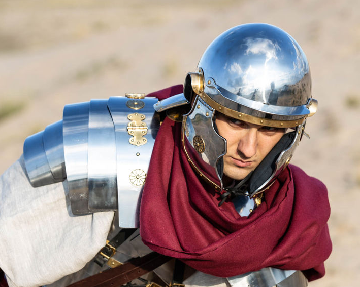 coolus armour, possibly, pair, carry, ancient roman headgear