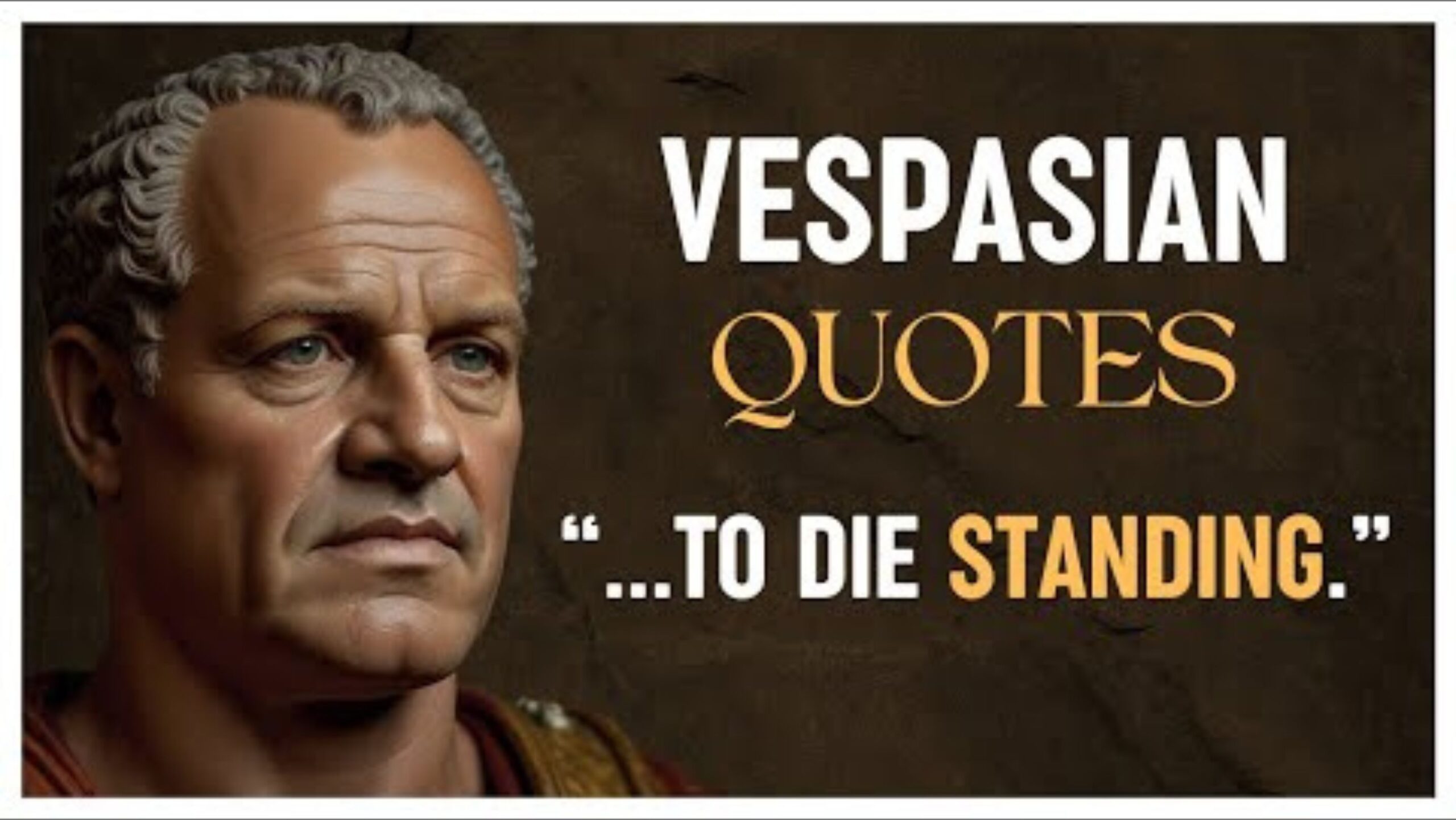 Vespasian Quotes