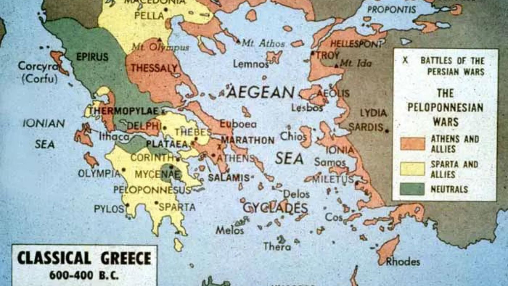 Delian League Map: The Ancient Alliances | AncientPedia