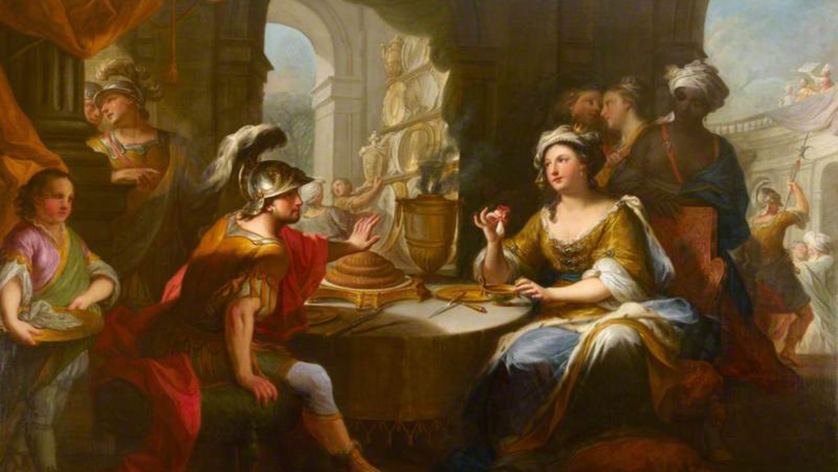 Cleopatra and Julius Caesar