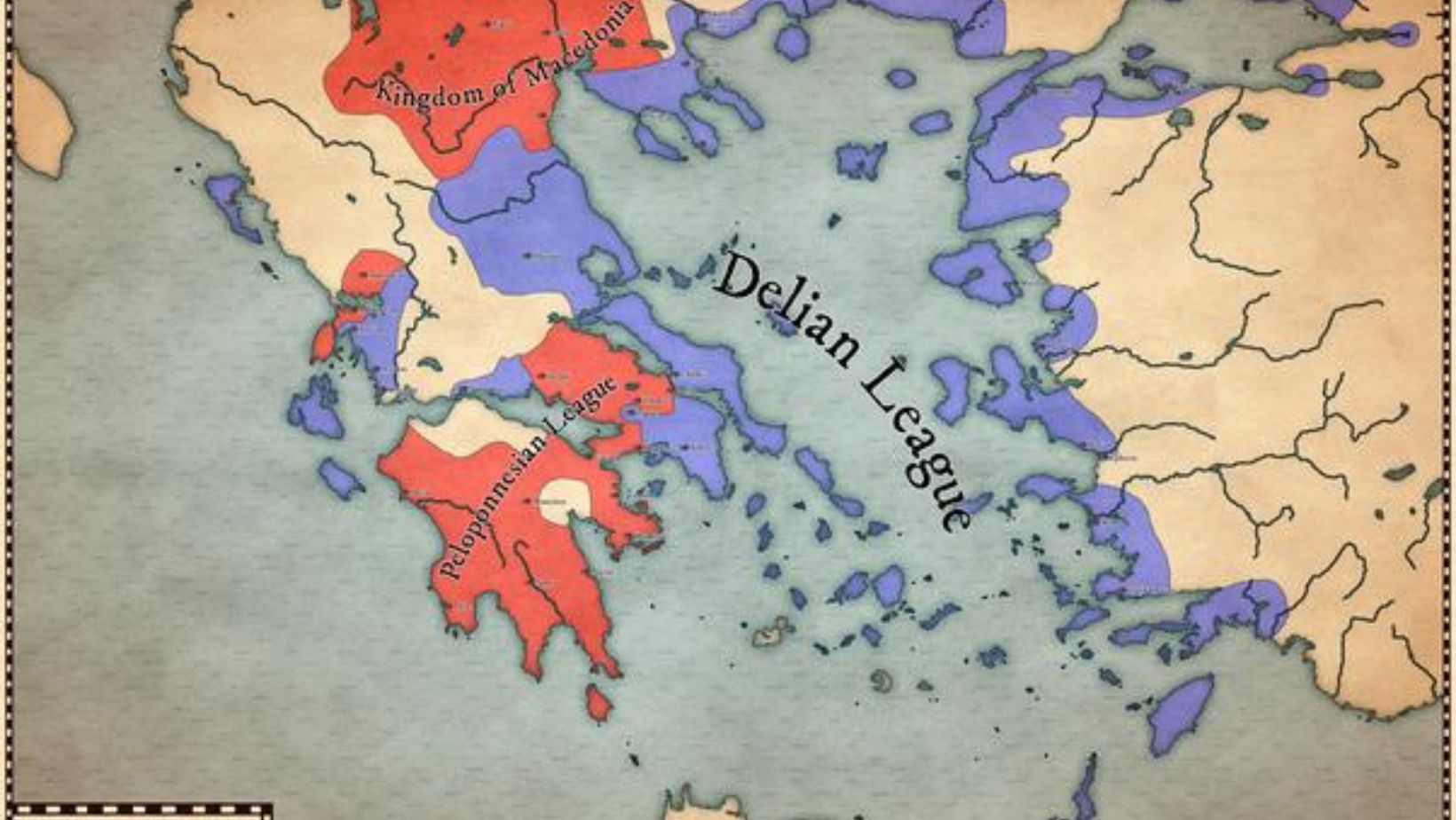 Delian League vs Peloponnesian War