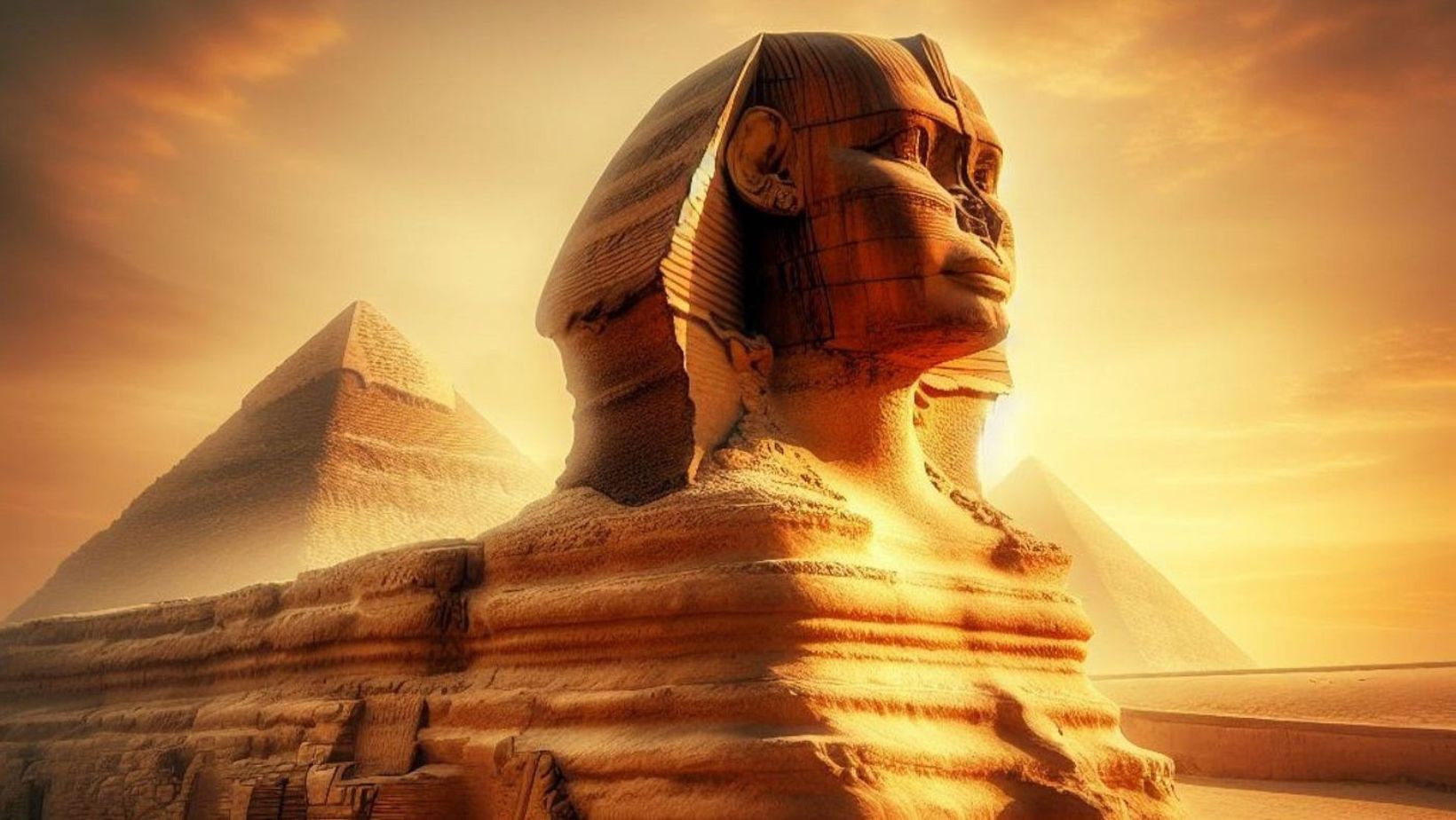 Sphinx and the Pyramids