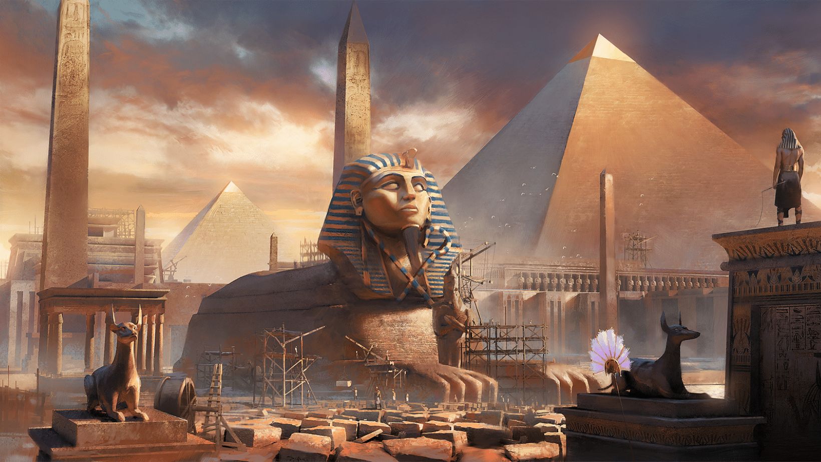 Sphinx and the Pyramids