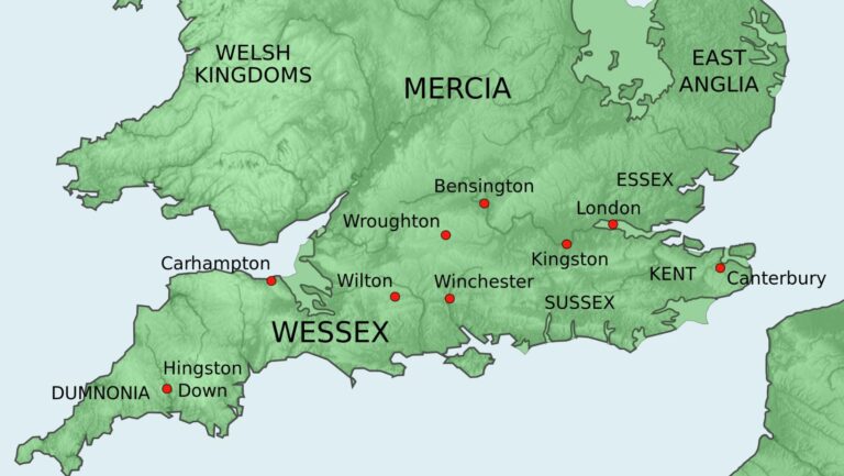 Saxon England Unveiled: A Map of The Last Kingdom